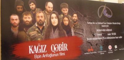 Nizami Kino Mərkəzində “Kağız qəbir” filminin təqdimatı keçirilib