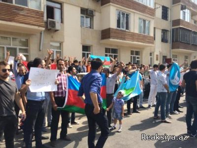 Bakıda Uyğurlara dəstək - Bakıda Çin səfirliyinin önündə aksiya - FOTOLAR