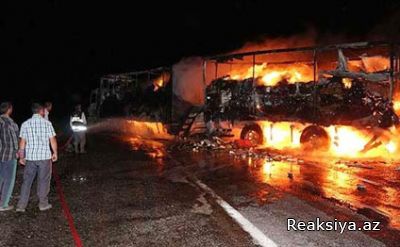 PKK Naxçıvan yolunda TIR yandırdı 