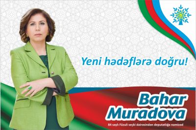 Seçicilər tək bir namizədə səs verəcəklər: Bahar Muradova - FOTOLAR