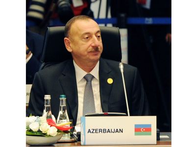 İlham Əliyev G20 sammitində çıxış edib