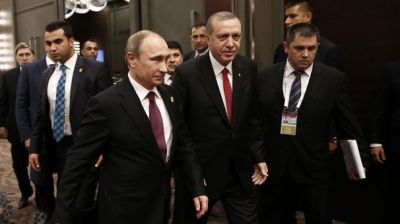 Ərdoğan və Putin təklikdə görüşdü