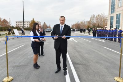 İlham Əliyev Naxçıvanda yolun açılışında iştirak etdi - YENİLƏNİB-1 - FOTOLAR