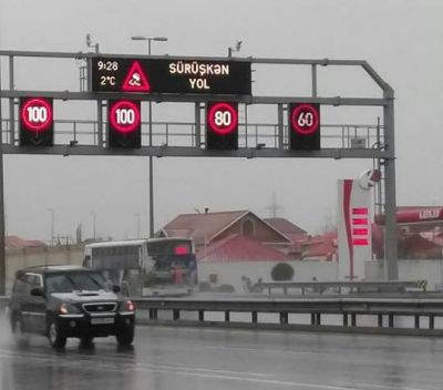 Bu yolda sürət həddi azaldıldı - FOTO