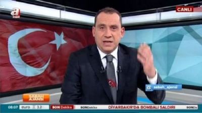 Aparıcı Ərdoğanı tənqid edənlərin üzünə tüpürdü - VİDEO