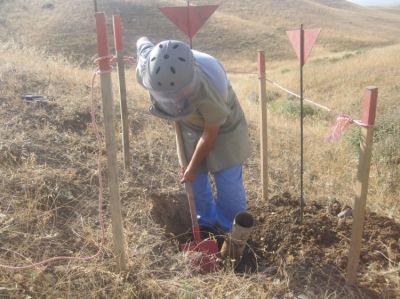 Tərtər və Ağdamda partlamamış hərbi sursat tapılıb - FOTOLAR