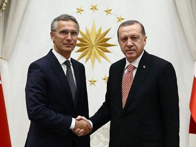 Türkiyə prezidenti NATO-nun baş katibi ilə görüşüb