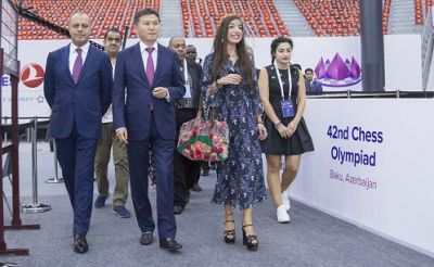 Leyla Əliyeva Bakı Şahmat Olimpiadasında - FOTOLAR
