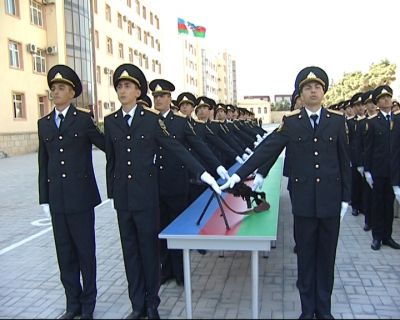 Polis Akademiyasında andiçmə mərasimi keçirilib - FOTOLAR