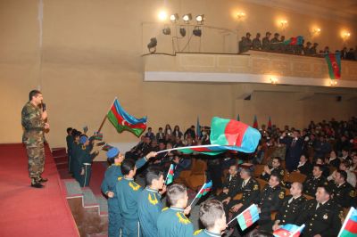 Gəncə şəhərində “Vətənin müdafiəsinə hazıram!” mövzusunda tədbir keçirilmişdir - FOTOLAR