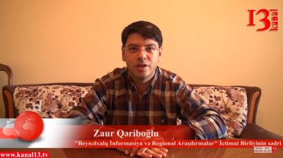 "İnternetdə erməniləri söymək informasiya müharibəsi demək deyil" - Zaur Qəriboğlu - VİDEO