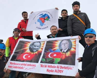 Naxçıvandakı Haça dağına Xocalı yürüşü edilib