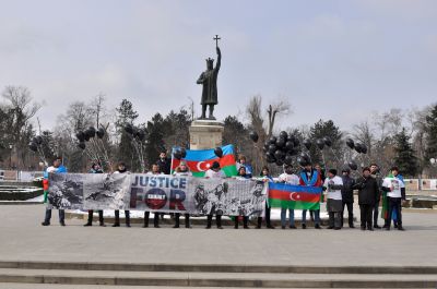 Moldovada Xocalı soyqırımı ilə əlaqədar etiraz aksiyası keçirilib