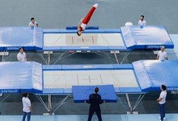 Bakıda batut gimnastikası, ikili mini-batut və tamblinq üzrə 26-cı Avropa çempionatına start verilib