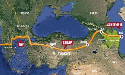 “Şahdəniz-2” qazı Türkiyəyə nəql olunur