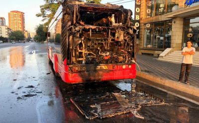 "BakuBus" avtobuslarındakı yanğının ilkin səbəbi - AÇIQLAMA