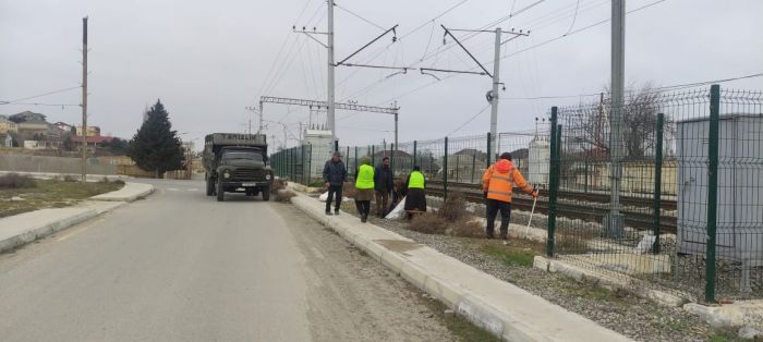 Abşeron rayonunda abadlıq-təmizlik işləri davam etdrilir