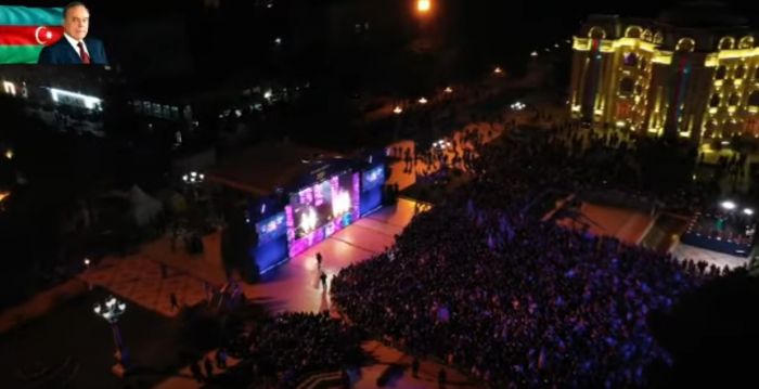 Abşeron rayonunda Ümummilli Lider Heydər Əliyevin 100 illik yubileyinə həsr olunmuş  konsert keçirilmişdir - VİDEO