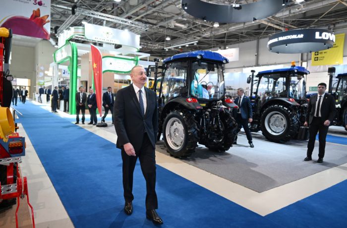 Prezident İlham Əliyev “InterFood Azerbaijan” və “Caspian Agro” sərgiləri ilə tanış olub - FOTOLAR