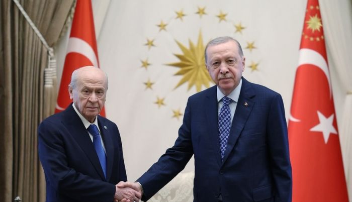 Ərdoğanla Baxçalı arasında görüş keçirildi - FOTOLAR